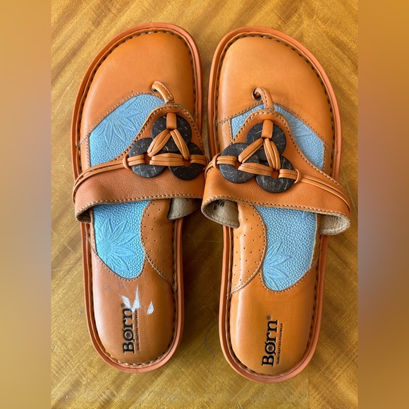 Born Shoes - Born Orange and Blue Women's Sandals